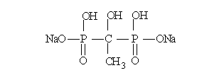 羟基乙叉二膦酸二钠（HEDP·Na2）结构式