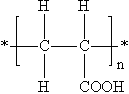 聚丙烯酸 PAA 结构式